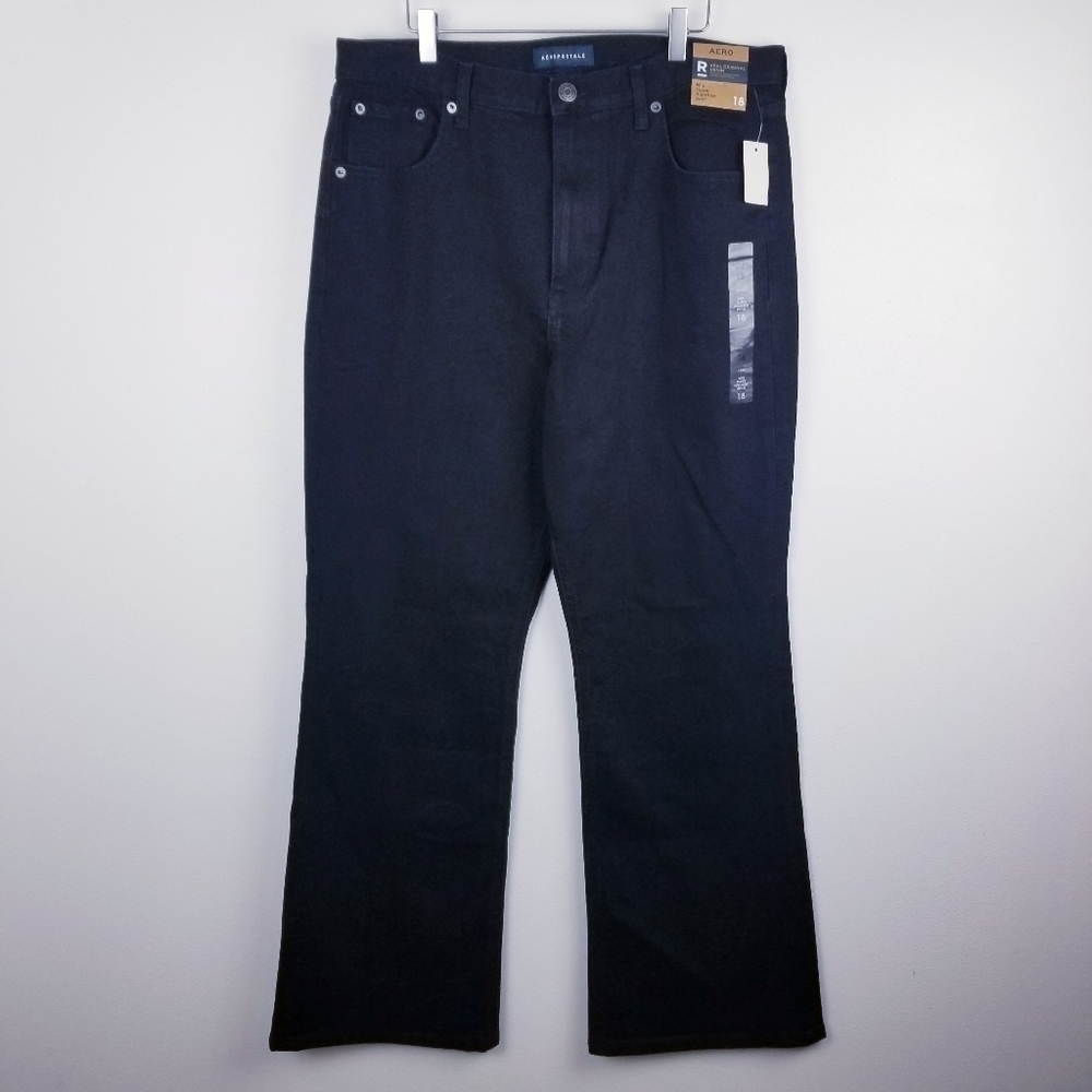 Aero 90s Super High Rise Black Boot Jeans NWT, size 18